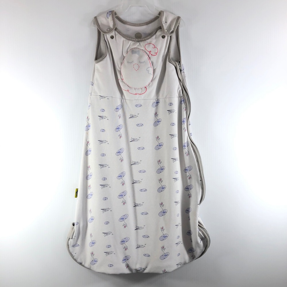 Nested Bean Wearable Blanket Zen Sack Sleep Sack M 6-15 M Rabbit Clouds *READ*